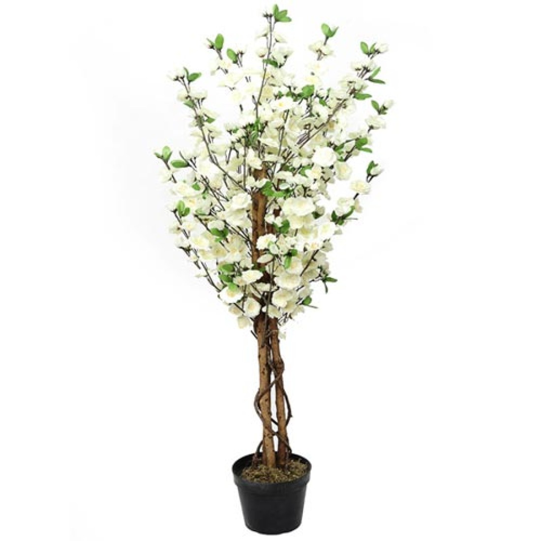 4' Artificial Cherry Tree Cream Artificial Trees
